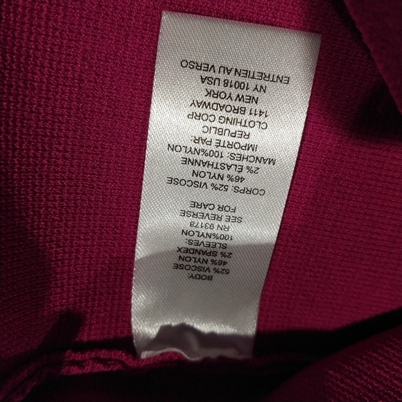 House of Harlow 1960. Festival Fuchsia Sheer Long Sleeve Midi Dress XS - Picture 9 of 12